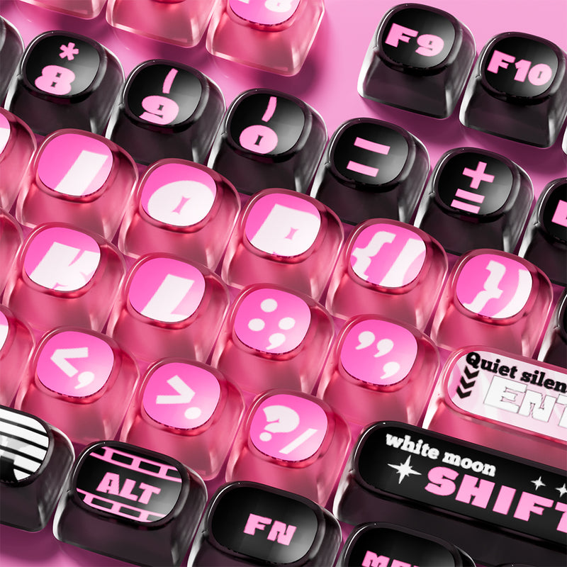 Akko Pink Phantom Keycap Set MOA Profile 139 Keys