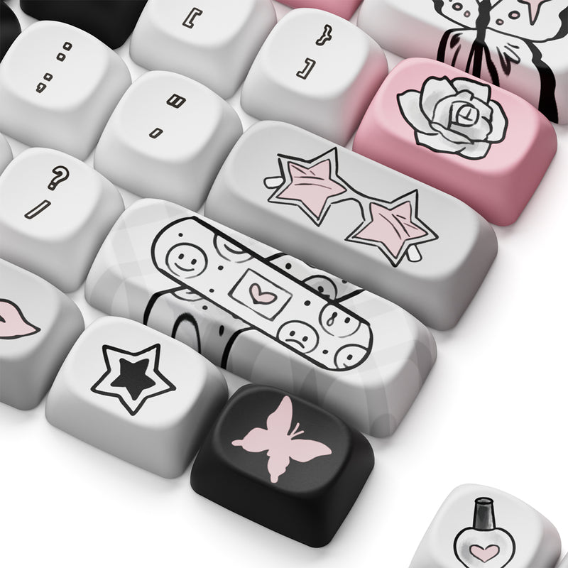 Akko Dark Angel Keycap Set MOA Profile 140 Keys