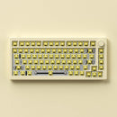 Akko MOD 007B HE DIY Kit with Chocolate ASA Keycap Set 178-Key Cream White (Akko Cream Yellow Magnetic Switch)