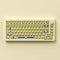 Akko MOD 007B HE DIY Kit with Chocolate ASA Keycap Set 178-Key Cream White (Akko Cream Yellow Magnetic Switch)