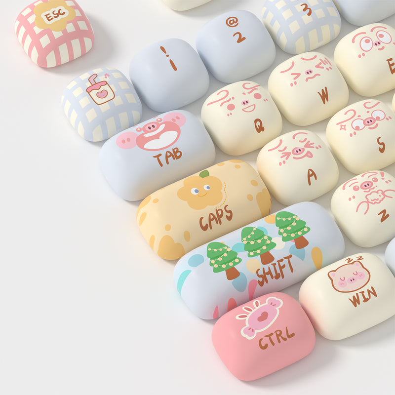 Key Master Mog Akko Piggy Party Keycap Set MOG Profile 139 Keys | DataBlitz