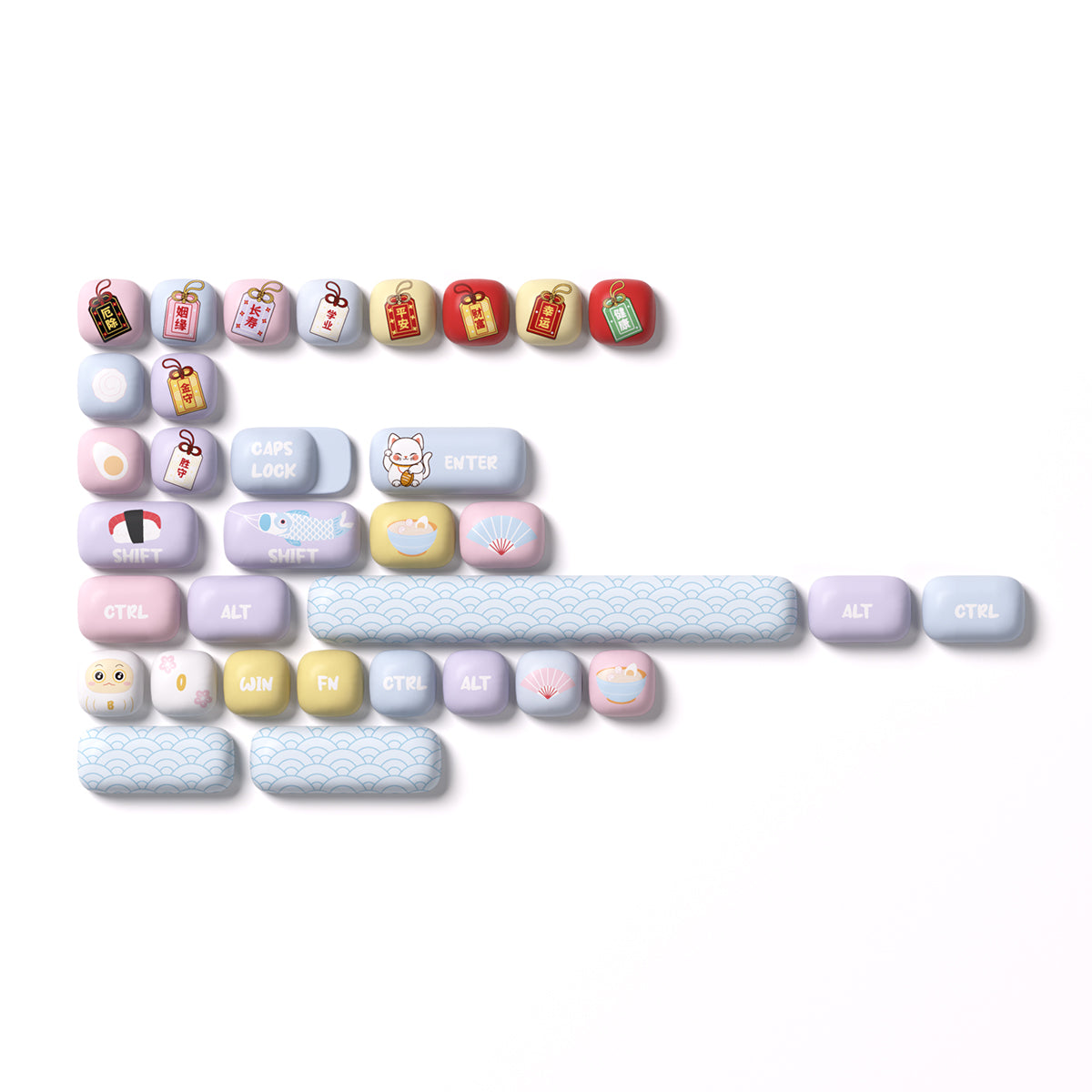 Akko Good Luck Charm Keycap Set MOG Profile 138 Keys