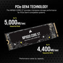 Corsair MP600 Core XT 1TB PCIe Gen4 x4 NVMe 1.4 M.2 SSD (CSSD-F1000GBMP600CXTR2)
