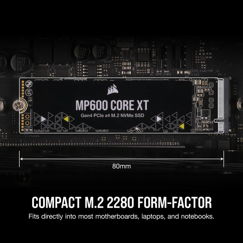 Corsair MP600 Core XT 1TB PCIe Gen4 x4 NVMe 1.4 M.2 SSD (CSSD-F1000GBMP600CXTR2)