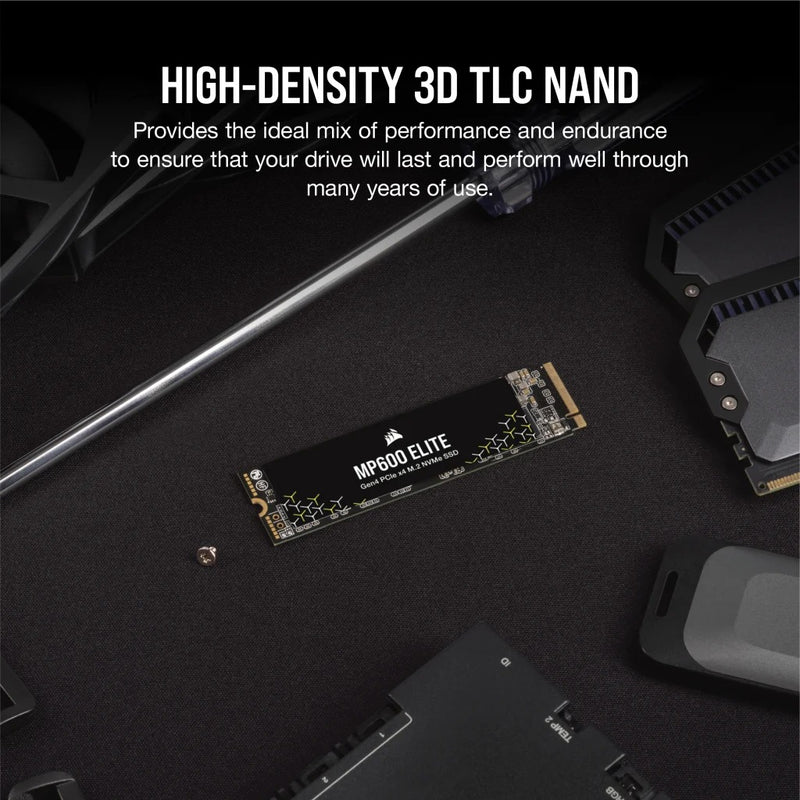 Corsair MP600 Elite 1TB PCIe Gen4 x4 NVMe 1.4 M.2 SSD (CSSD-F1000GBMP600ENH)