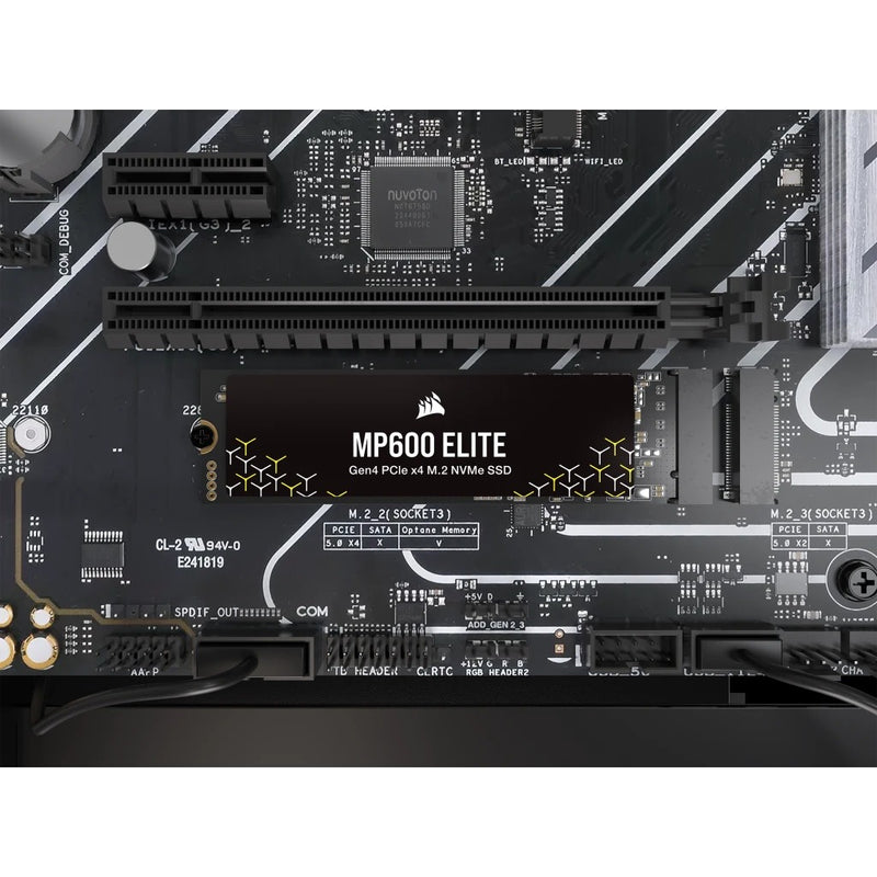 Corsair MP600 Elite 1TB PCIe Gen4 x4 NVMe 1.4 M.2 SSD (CSSD-F1000GBMP600ENH)