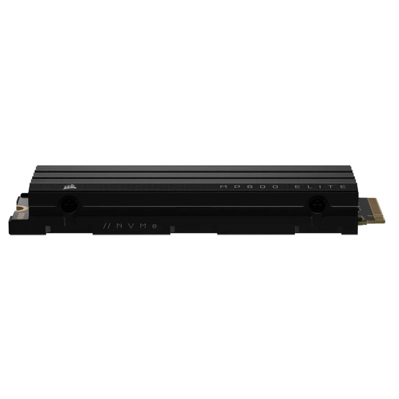 CORSAIR MP600 ELITE 1TB M.2 PCIe Gen4 x4 NVMe SSD with Heat Sink Included - M.2 2280 - Up to 7,000MB/sec Sequential Read - 3D TLC NAND with High Density - Black CORSAIR MP600 ELITE 1TB M.2 PCIe Gen4 x4 NVMe SSD with Heat Sink Included - M.2 2280 - Up to 7,000MB/sec Sequential Read - 3D TLC NAND with High Density - Black