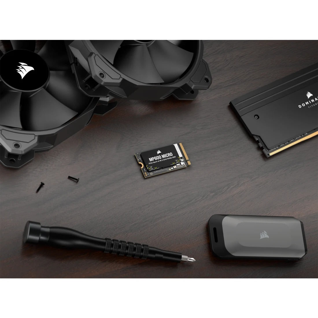 Corsair MP600 Micro 1TB PCIe Gen4 x4 NVMe M.2 2242 SSD (CSSD-F1000GBMP600MCR2)
