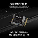 Corsair MP600 Mini 1TB PCIe Gen4 X4 NVME M.2 2230 SSD (CSSD-F1000GBMP600MNR2)

