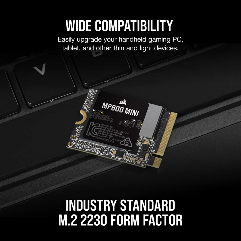 Corsair MP600 Mini 1TB PCIe Gen4 X4 NVME M.2 2230 SSD (CSSD-F1000GBMP600MN)