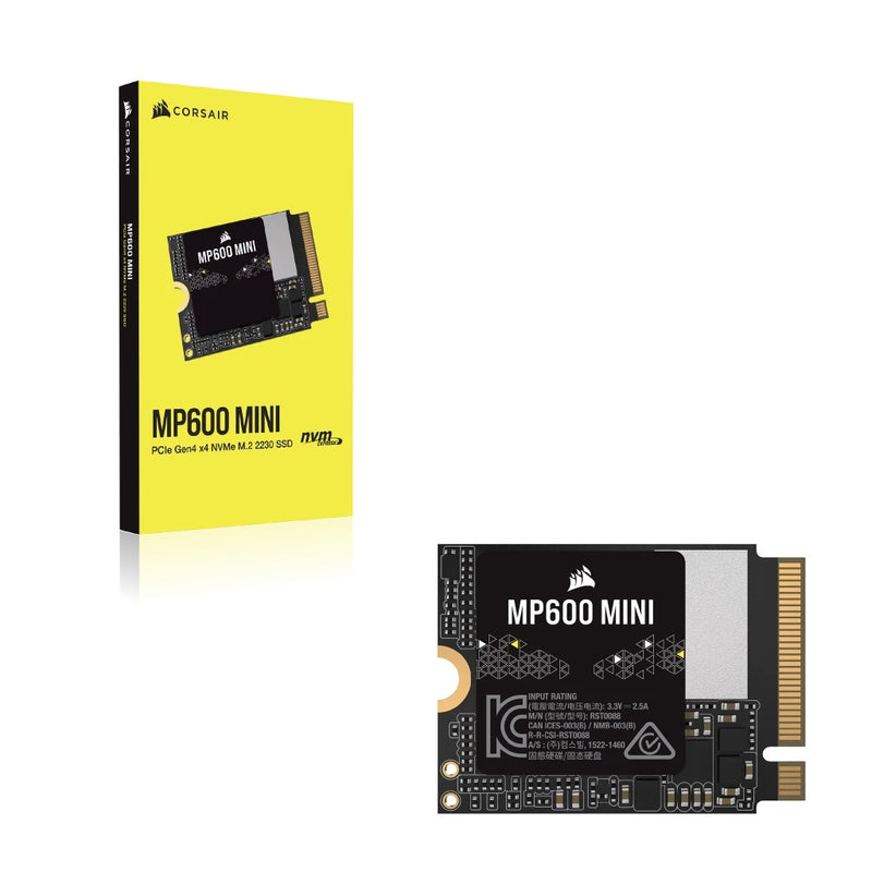 Corsair MP600 Mini 1TB PCIe Gen4 X4 NVME M.2 2230 SSD (CSSD-F1000GBMP600MNR2)
