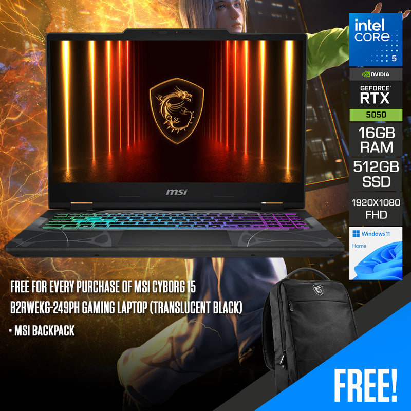 MSI Cyborg 15 B2RWEKG-249PH Gaming Laptop