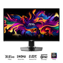 MSI MAG 321UPX 31.5" UHD (3840x2160) QD-OLED 240Hz 0.03Ms Flat Adaptive Sync Gaming Monitor (Black)