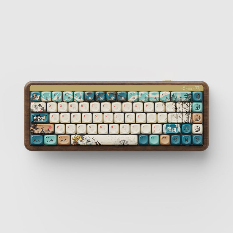 Akko MU01 Joy of Life Walnut Wood Case Multi-Mode RGB Hot-Swappable Mechanical Keyboard