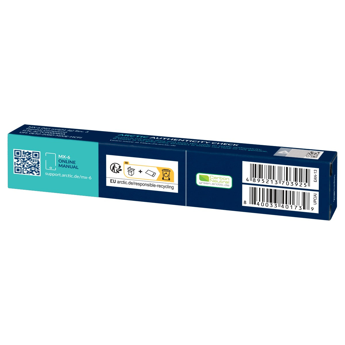 Arctic MX-6 (4g) Ultimate Performance Thermal Paste (ACTCP00080A)