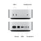 Apple Mac Mini M4 Chip with 10-core CPU and 10-core GPU 16GB Unified Memory + 256GB SSD Wi-Fi + Ethernet (Silver) (MU9D3ZP/A)