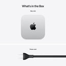 Apple Mac Mini M4 Chip with 10-core CPU and 10-core GPU 16GB Unified Memory + 256GB SSD Wi-Fi + Ethernet (Silver) (MU9D3ZP/A)