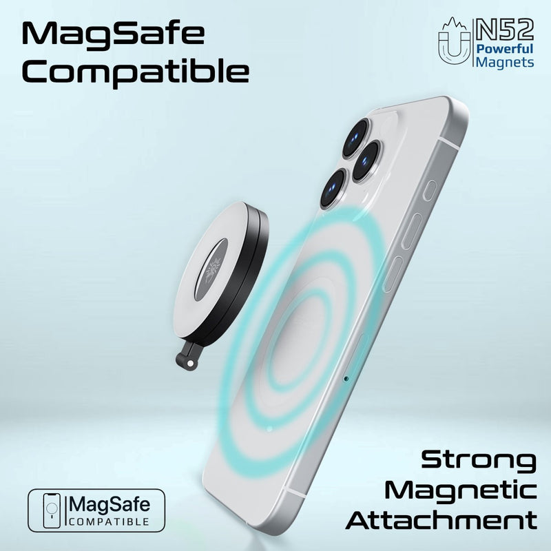 Promate Maghalo Ultra-Slim MagSafe Compatible Rechargeable LED Ring Light