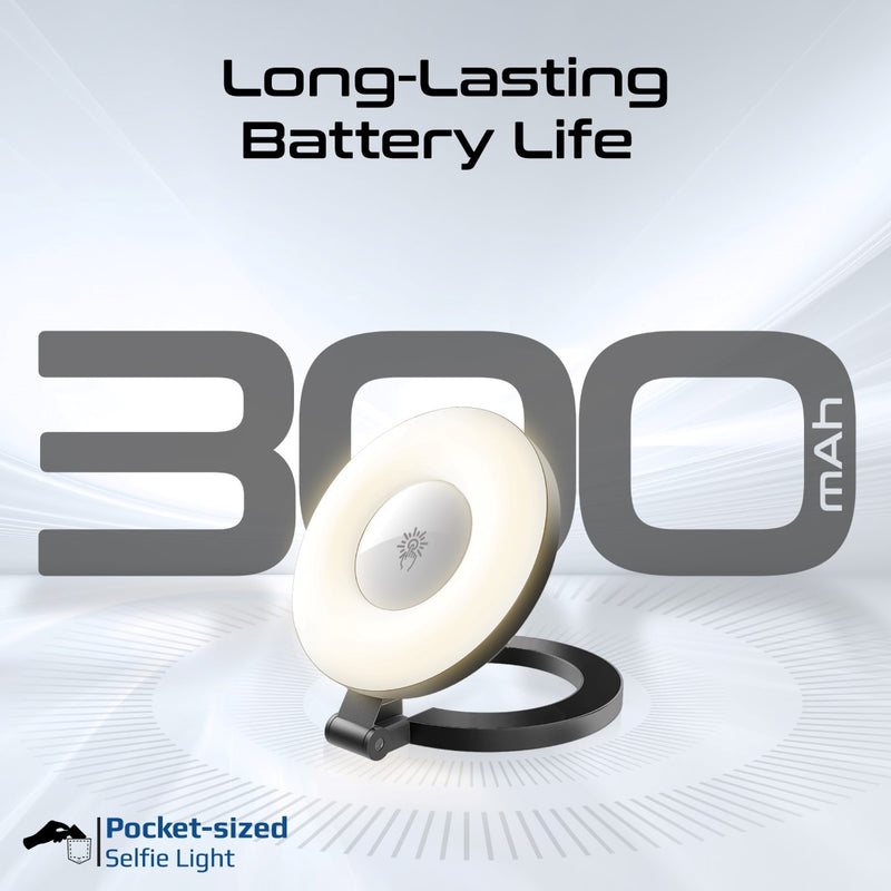 Promate Maghalo Ultra-Slim MagSafe Compatible Rechargeable LED Ring Light