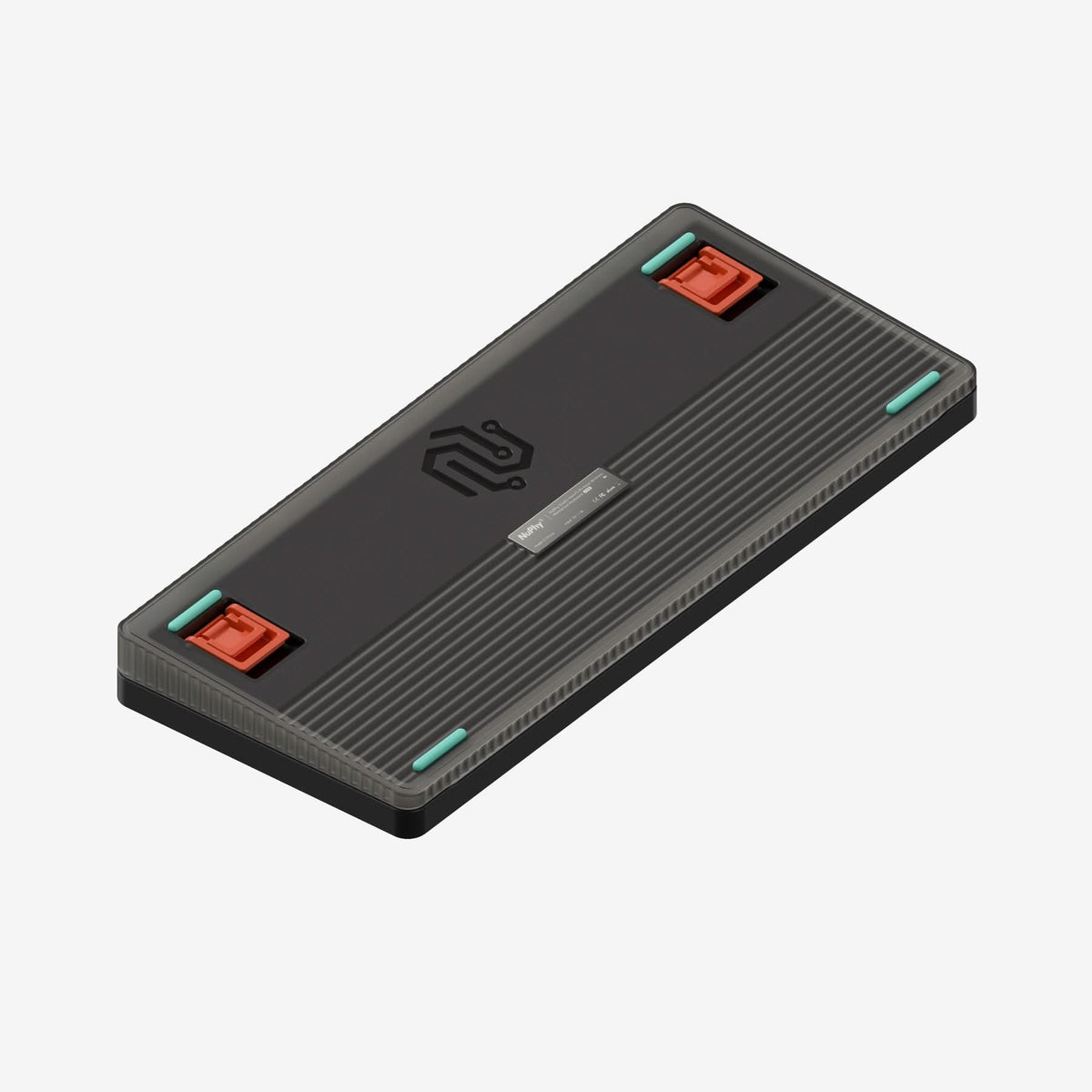 NuPhy Halo75 V2 QMK/VIA RGB Hot-Swappable 83-Key Wireless Mechanical Keyboard (Obsidian Black) (Silent Red Clear-Top Switch)