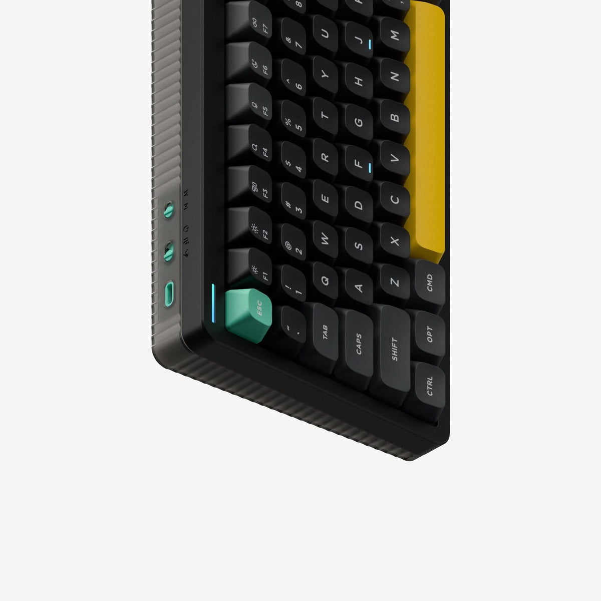 NuPhy Halo75 V2 QMK/VIA RGB Hot-Swappable 83-Key Wireless Mechanical Keyboard (Obsidian Black) (Silent Red Clear-Top Switch)