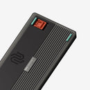 NuPhy Halo75 V2 QMK/VIA RGB Hot-Swappable 83-Key Wireless Mechanical Keyboard (Silent Red Clear-Top Switch) (Obsidian Black)