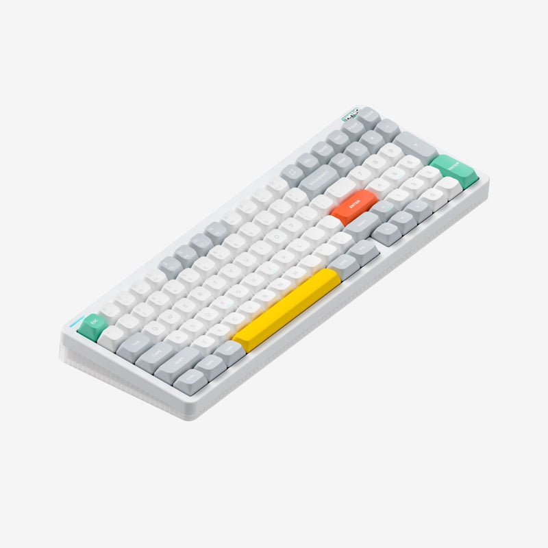 NuPhy Halo96 V2 QMK/VIA RGB Hot-Swappable 99-Key Wireless Mechanical Keyboard (Lemon Switch) (Iconic White)
