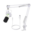 Maono PD200XS USB/XLR Podcast Dynamic Microphone Set with Boom Arm (Black, White, Pink)