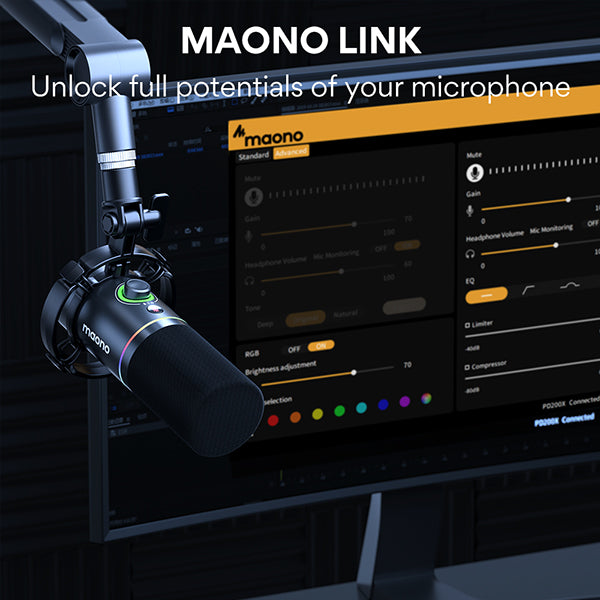 Maono PD200X USB/XLR Podcast Dynamic Microphone | DataBlitz