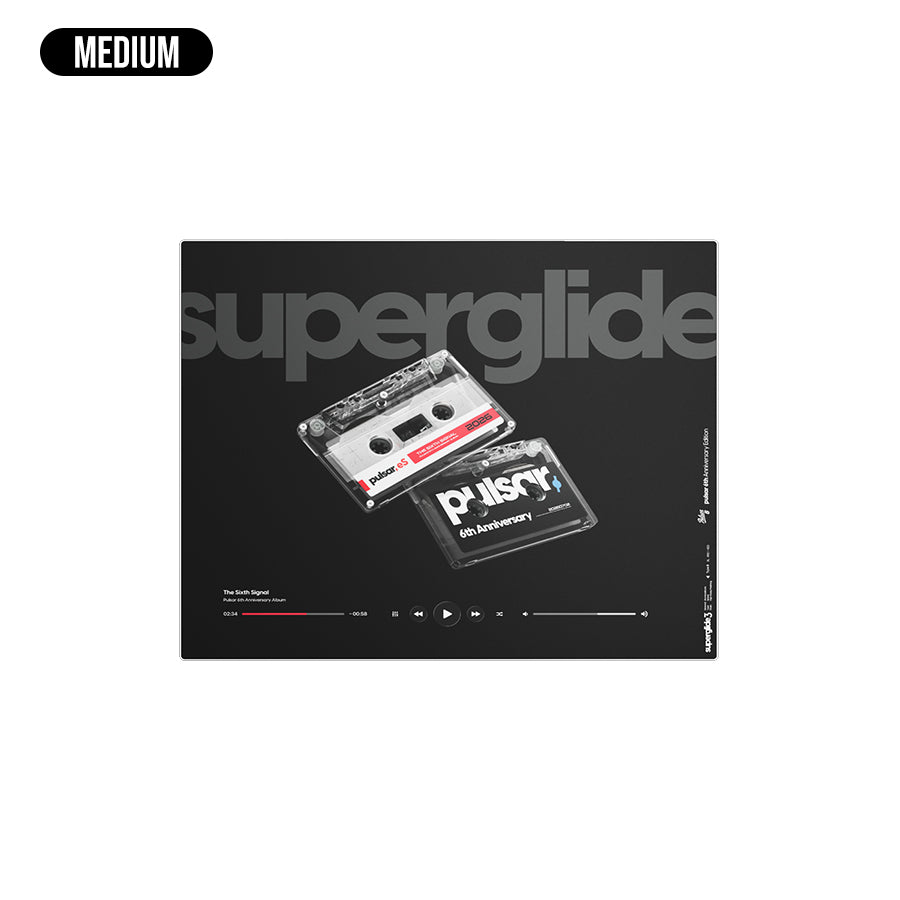 Pulsar Superglide 3 Premium Glass Mousepad 6th Anniversary Edition (Cassette)