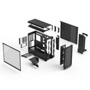 Fractal Design Meshify 3 XL Computer Case (Black RGB Tempered Glass Light Tint, White RGB Tempered Glass Clear Tint)