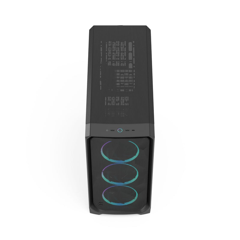 Fractal Design Meshify 3 XL Computer Case (Black RGB Tempered Glass Light Tint, White RGB Tempered Glass Clear Tint)