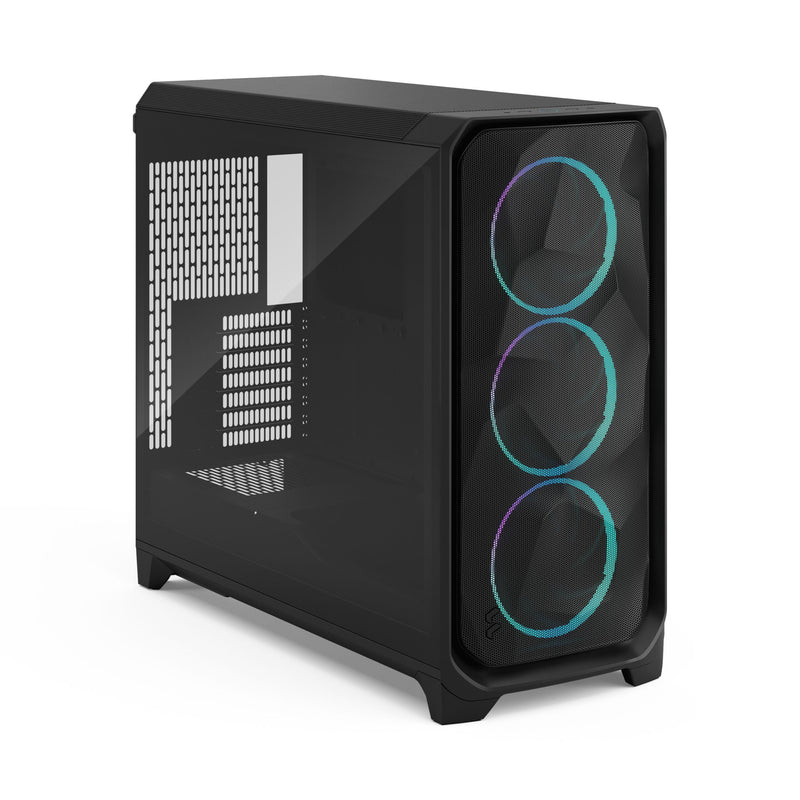 Fractal Design Meshify 3 XL Computer Case (Black RGB Tempered Glass Light Tint, White RGB Tempered Glass Clear Tint)