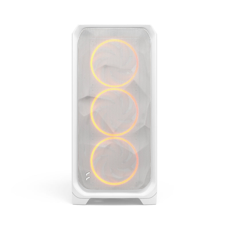 Fractal Design Meshify 3 XL Computer Case (Black RGB Tempered Glass Light Tint, White RGB Tempered Glass Clear Tint)