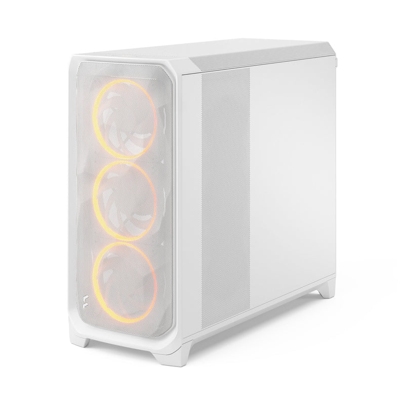 Fractal Design Meshify 3 XL Computer Case (Black RGB Tempered Glass Light Tint, White RGB Tempered Glass Clear Tint)