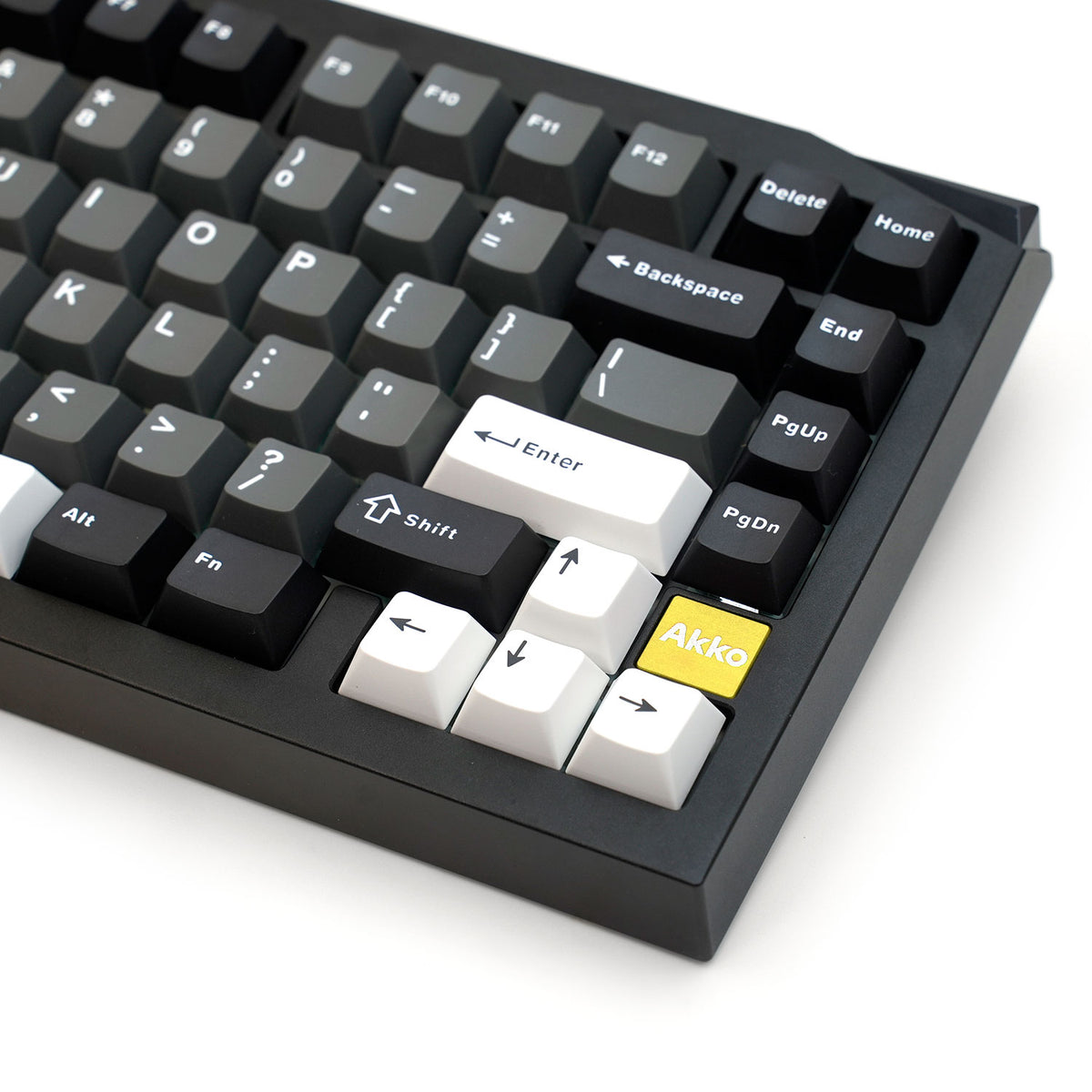 Akko Mineral 01 VIA Black & Silver Aluminum Curved Design Case Multi-Mode RGB Hot-Swappable Mechanical Keyboard