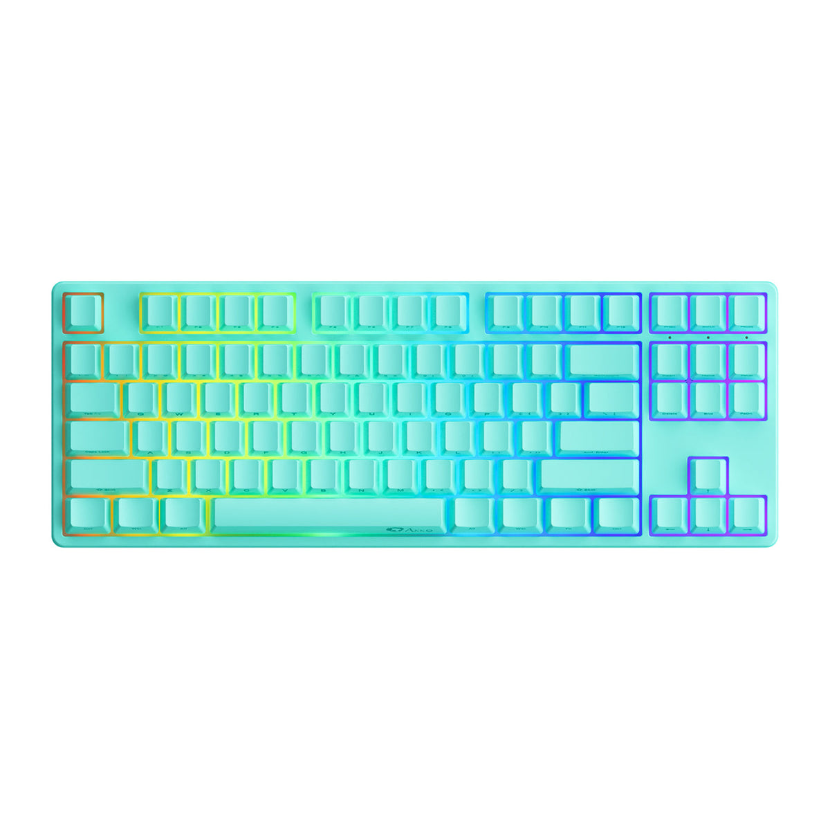 Akko Mint 5087S SP QMK Wired RGB Hot-Swappable Mechanical Keyboard (Akko V3 Cream Yellow Pro)