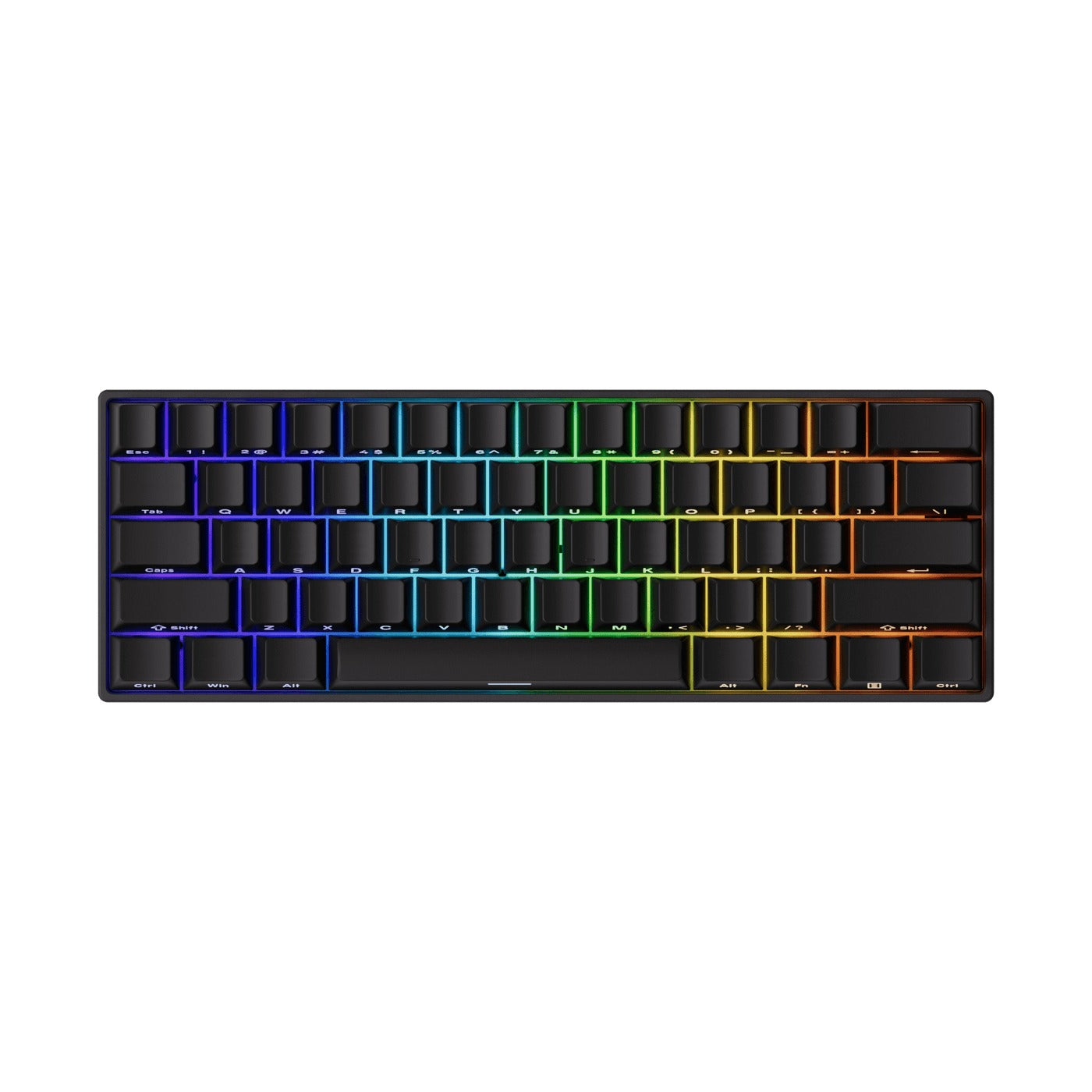 MonsGeek FUN60 Pro SP Shine-Through Black Multi-Mode RGB Mechanical Keyboard | DataBlitz
