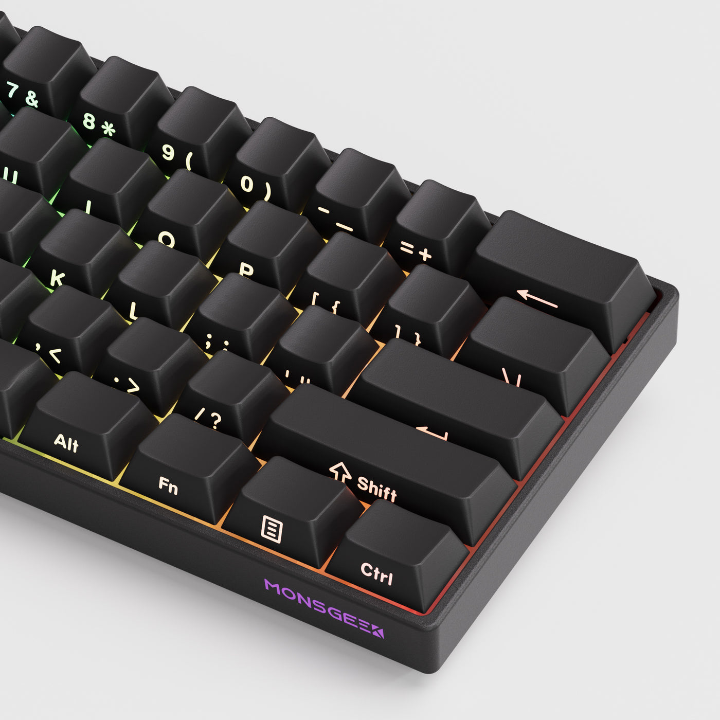MonsGeek FUN60 Pro SP Shine-Through Black Multi-Mode RGB Mechanical Keyboard | DataBlitz
