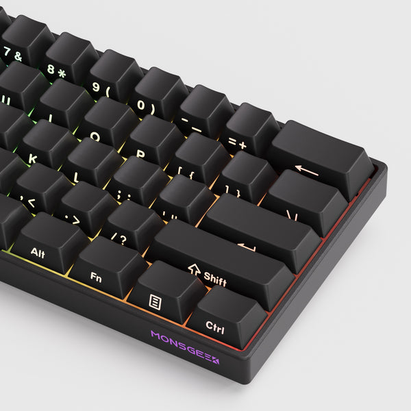 MonsGeek FUN60 Pro SP Shine-Through Black Wired RGB Mechanical Keyboard