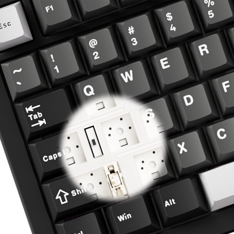 MonsGeek M1 V5 Black & Silver Aluminum Case Multi-Mode RGB Hot-Swappable Mechanical Keyboard