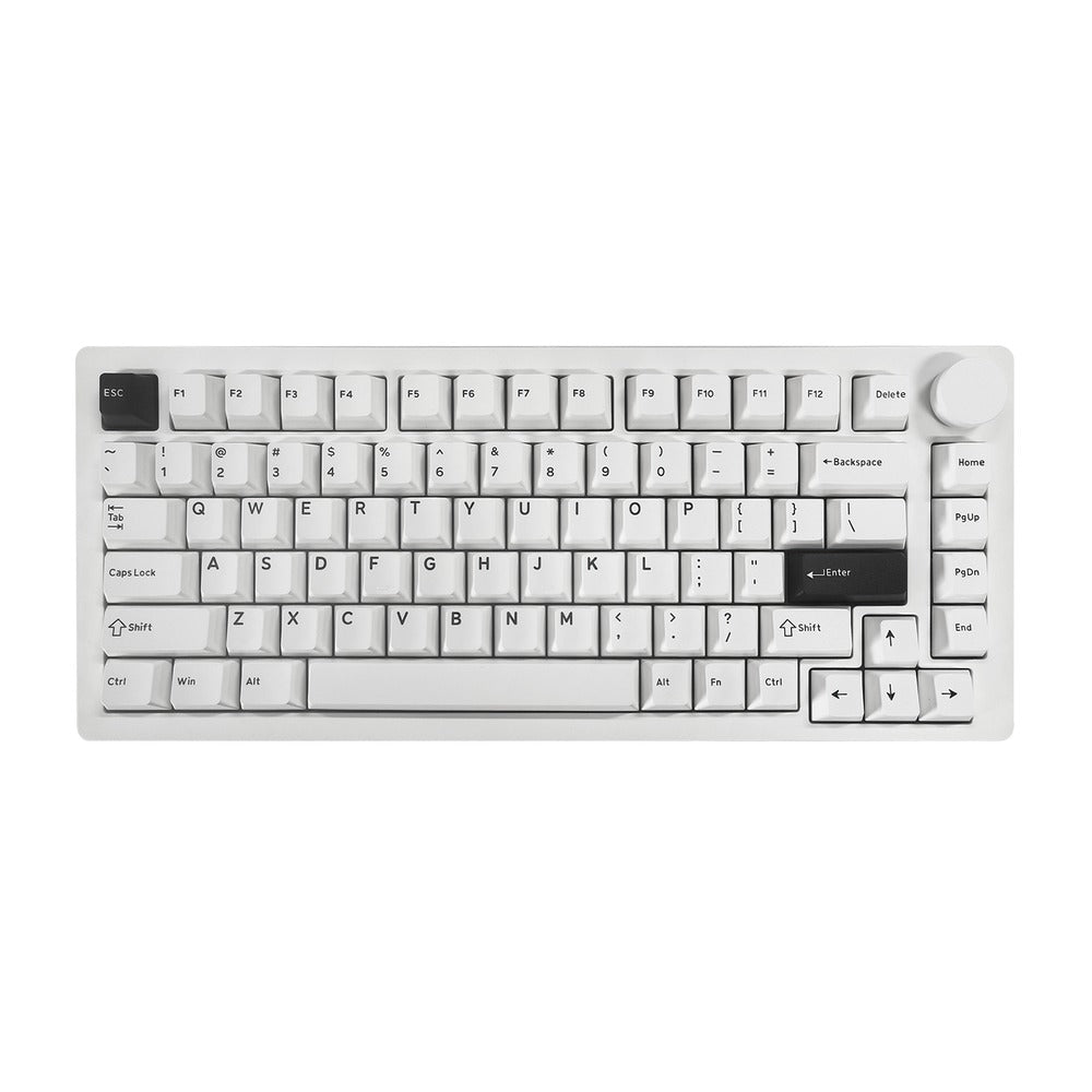 MonsGeek M1 V5 Black on White Aluminum Case Mechanical Keyboard
