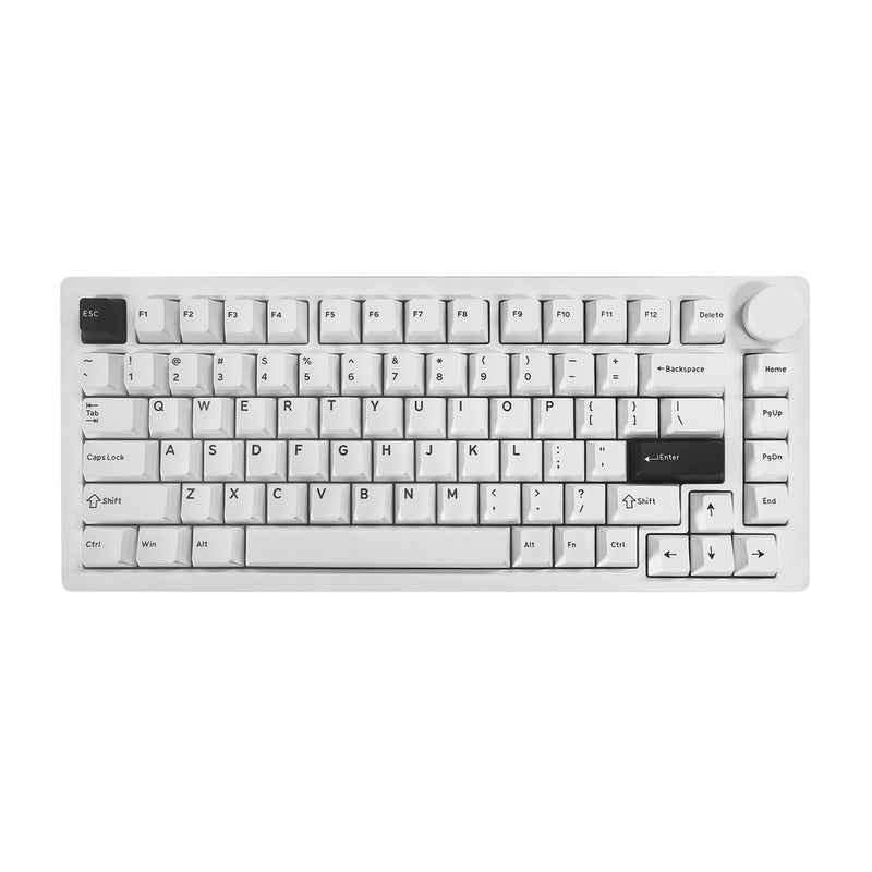 MonsGeek M1 V5 Black on White Aluminum Case Mechanical Keyboard