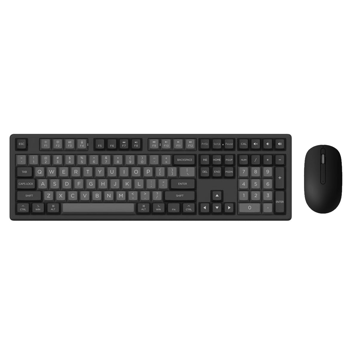 Monsgeek MX108 Business Wireless Keyboard & Mouse Combo (Black & Silver)