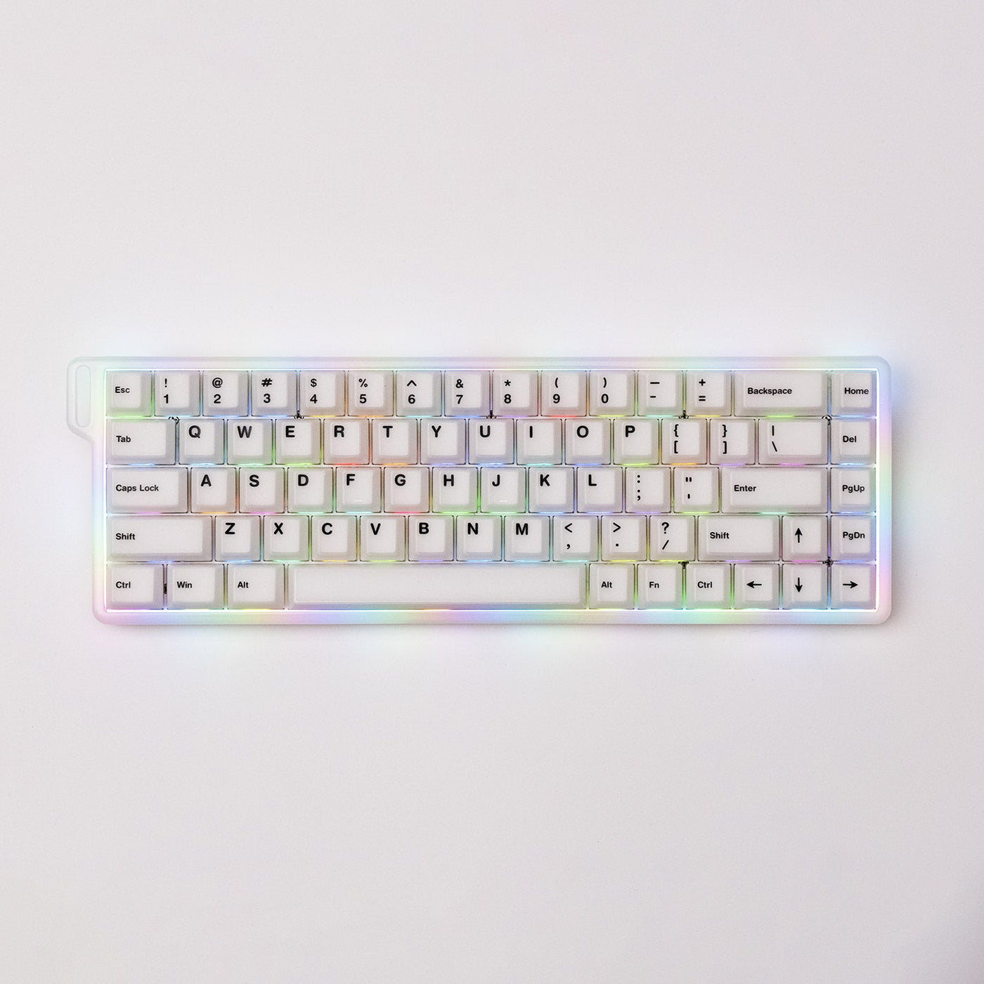 MonsGeek Verve 68 HE Wired RGB Magnetic Keyboard (Misty White) (Akko Flash Magnetic Switch)
