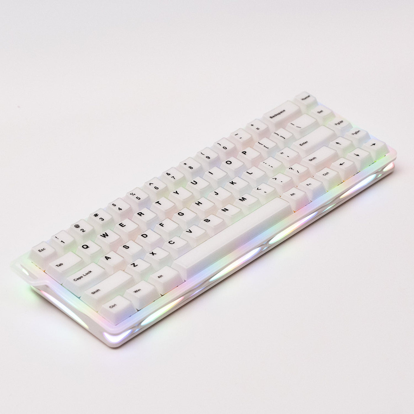 MonsGeek Verve 68 HE Wired RGB Magnetic Keyboard (Misty White) (Akko Flash Magnetic Switch)