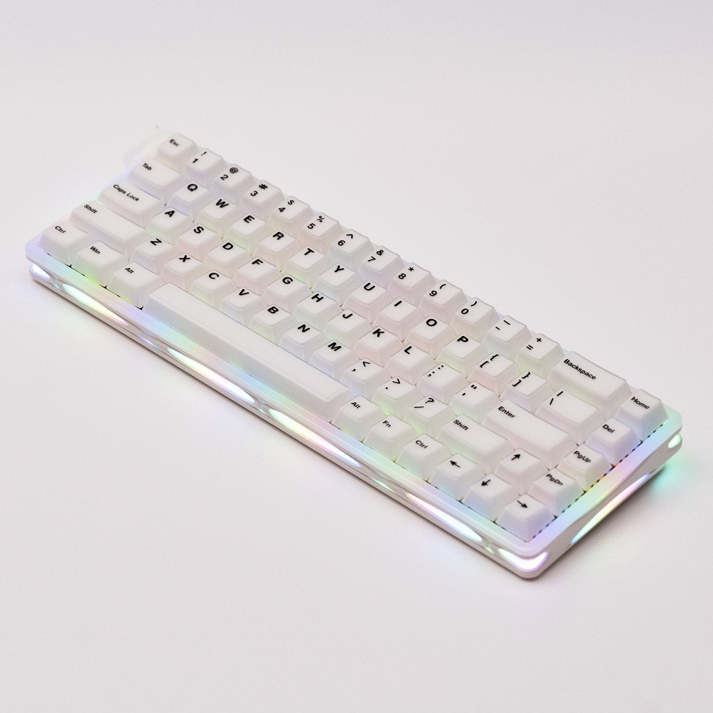 MonsGeek Verve 68 HE Wired RGB Magnetic Keyboard (Misty White) (Akko Flash Magnetic Switch)