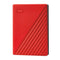 WD My Passport External Hard Drive USB 3.2 Gen 1 5TB (Red)