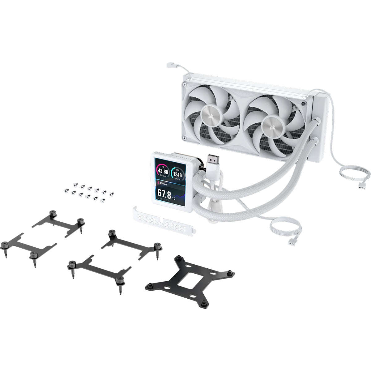 Corsair Nautilus II 240 RS Performance LCD 240mm Liquid CPU Cooler