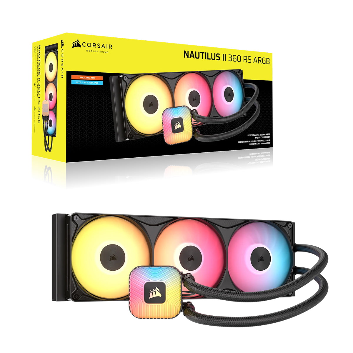 Corsair Nautilus II 360 RS ARGB Performance 360mm Liquid CPU Cooler